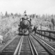 Engine 8 proceeding down the tracks 1937